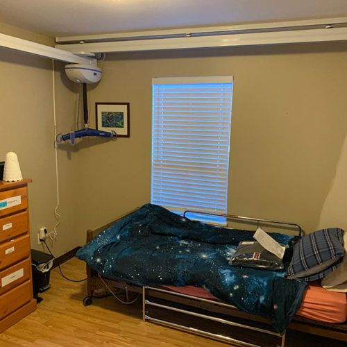 Ceiling Lift Install in Bedroom
