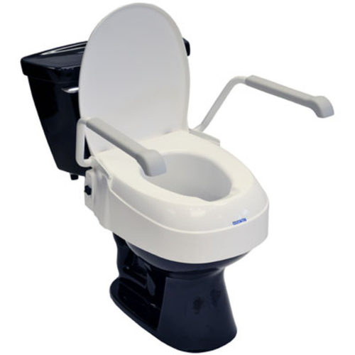 Aquatec A900 Height Adjustable Raised Toilet Seat with Arms