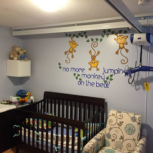 Ceiling Lift Installed in Children’s Room