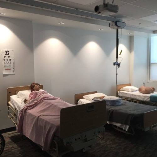 Ceiling Lifts Installed in a Hospital Setting